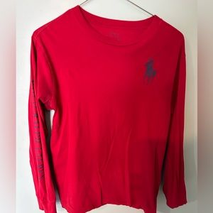 Polo red long sleeve size:XL 18-20